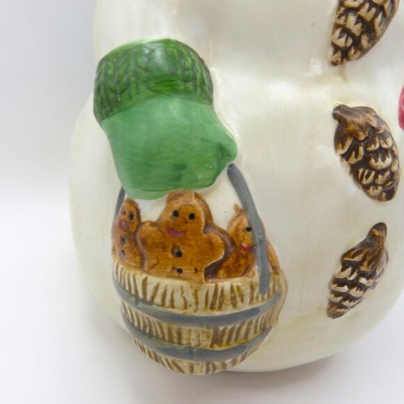 BICO Snowman Soap Dispenser with Sponge Holder Christmas Ceramic Kitchen Decor - Picture 11 of 13